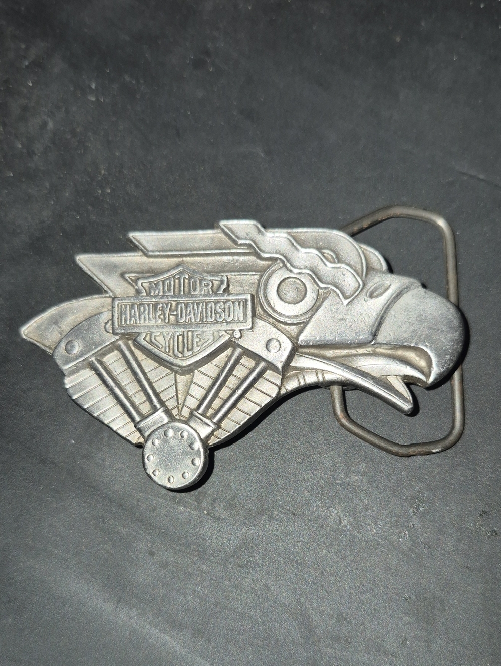 Harley-Davidson Silver Eagle Engine Belt Buckle